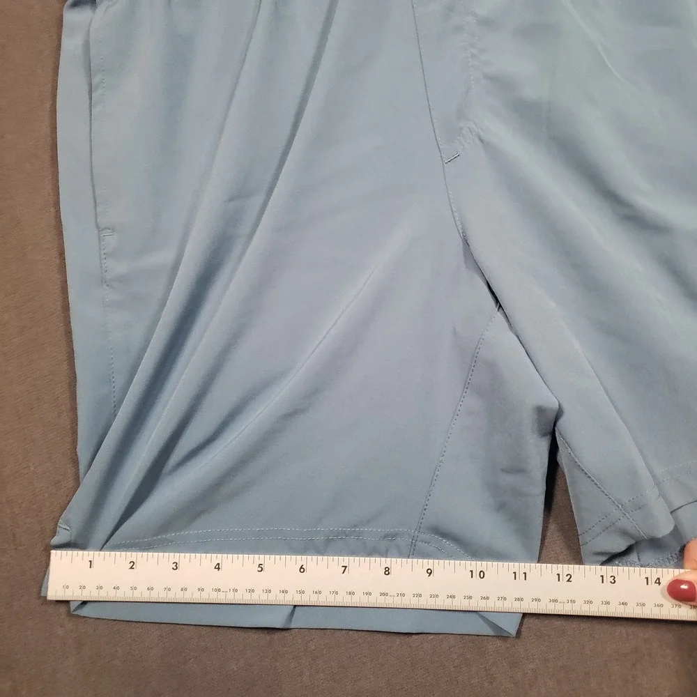 Maamgic Swim Trunks Mens Size Large Light Blue Quick Dry Mesh Lined Shorts‎